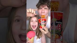 Left OR Right Spicy Challenge With My Little Sister 