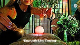 POV Reiki ASMR  tracing YOUR energetic meridians crystal healing & line tracing to unwind