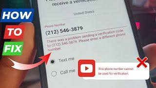 How to fix Youtube Channel  Phone Number Cannot Be Used For Verification