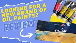 Ladoga Oil Paints Nevskaya Palitra  Unboxing & Honest Review  Swatch Test and Demo Sketch