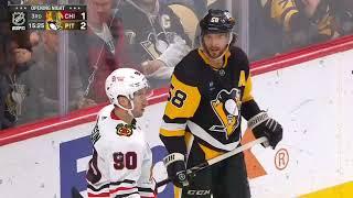 Kris Letang crosscheck on Tyler Johnson