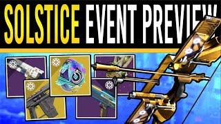Destiny 2 NEW SOLSTICE WEAPON Event PREVIEW Updated Perks New Rewards Cosmetics 2024
