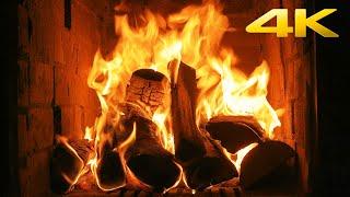 The Best Burning Fireplace 4K 10 HOURS with Crackling Fire Sounds NO MUSIC Close Up Fireplace 4K
