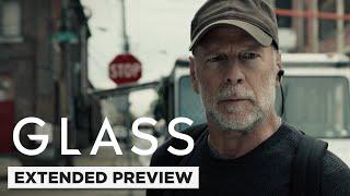 Glass Starring Bruce Willis  The Overseer Hunts Down The Horde  Extended Preview