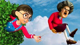 Scary Teacher 3D - Nick and Tani Troll Miss T in the Park - Scary Teacher 3D Animation