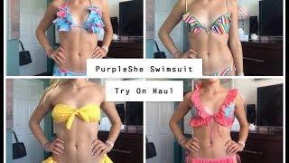 ASMR PurpleShe Swimsuit Try On Haul