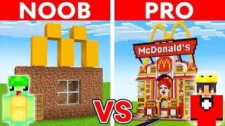 NOOB vs PRO MODERN MCDONALDS HOUSE BUILD CHALLENGE in Minecraft