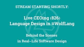 Live CEOing Ep 826 Language Design in Wolfram Language Tabular