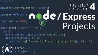 Node.js  Express Course - Build 4 Projects