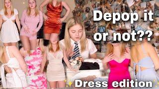 Depop or not??  dress edition  try on