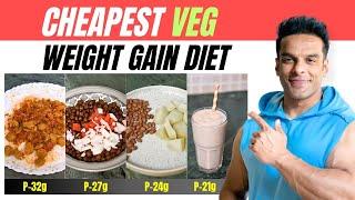 Cheapest Veg Diet for Muscle Building  Weight Gain Diet for Beginners  Yatinder Singh