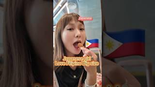 Japanese Girl loves Filipino Big Size #philippines #shorts