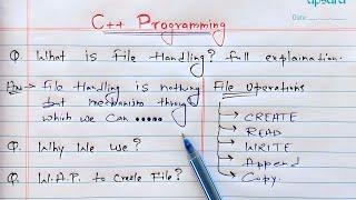 C++ File Handling  Learn Coding