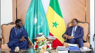 Sénégal  première rencontre entre Macky Sall Diomaye Faye et Ousmane Sonko à la présidence