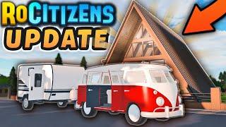 New HOUSE New CAR And so Much MORE Roblox RoCitizens Camping Update