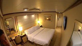Royal Princess Deluxe Balcony Stateroom Tour in 1080p