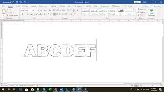 How to Create Dotted Typing Design in Microsoft Word