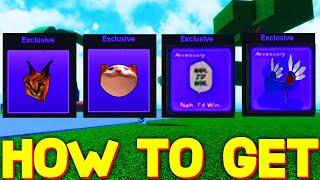 HOW TO GET ALL EXCLUSIVE ITEMS in MEME SEA ROBLOX