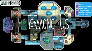  AMONG US - THE SKELD MAP - BACKGROUND - WALLPAPER - 1 HOUR 