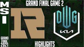 RNG vs DK Final Highlights Game 2  MSI 2021 Grand Final  Royal Never Give Up vs Damwon KIA G2