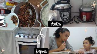 ●DEPOIS DE QUASE 1 ANO TEMOS UM FOGÃO ●ALMOÇO COM A FAMÍLIA #vlog