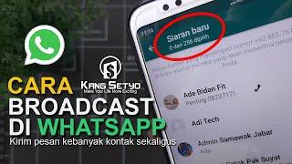 Cara Membuat Pesan Siaran di whatsapp