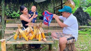 Single Mother accept help from a kind policema - buy new clothes - Making a beautiful bamboo tables