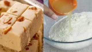 کھوئے والی برفی بغیر کھوئے سے بنائیں  daily cooking show  milk powder barfi recipe