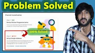 Step 2 Error  Fix in Adsense or change association Complete tutorial YouTube Monetization Error