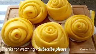 Rose Pumpkin Steamed Buns