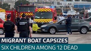 At least 12 migrants dead after boat capsizes in English Channel French officials say  ITV News