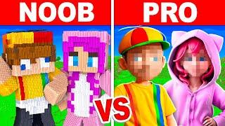 REAL JOHNNY & DAISY Build Battle In Minecraft - NOOB VS PRO CHALLENGE