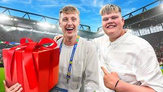 I Surprised a Viewer With Their DREAM Football Trip