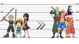 One Piece Growth Of Characters From 1997 To 2021