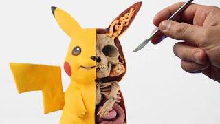 I Made PIKACHU ANATOMY Sculpture  Pokémon - Timelapse