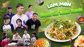 LÀM MÓN NỘM GÀ XOÀI XANH  Hai Anh Em Phần 805  Phim Tình Cảm Hài Hước Gãy Media