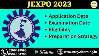 Jexpo 2023 Form Fill Up Date  Examination Date  Eligibility  By Easy2Learning 