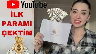 Youtubedan ilk paramı çektim  Para kazanmak için ne yapmak gerekiyor  First money from youtube.