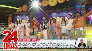 Eat Bulaga hosts thankful sa taong 2023 noontime show may bagong bihis ngayong 2024  24 Oras