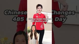 Chinese Model Changes 485 Outfits a Day  #china #model #posing #clothing #trending #chinesefashion