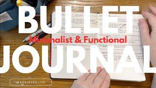 Functional & Minimalist Bullet Journal Flip  Non-aesthetic Bujo