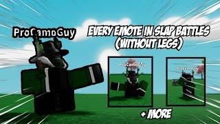 Every Emote In Slap Battles But Without Legs  Slap Battles Roblox