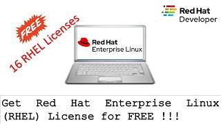 How to get Red Hat Enterprise Linux RHEL license for free