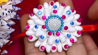 DIY Rakhi  Rakhi with Earbuds  How to Make Rakhi with Earbuds  Best out of waste  Raksha bandhan