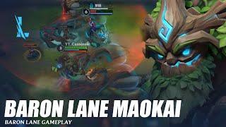 Baron Lane Maokai Gameplay - Wild Rift