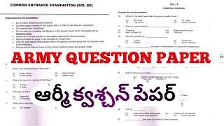 Army GD Question Paper  Indian Army Original Question Papers  Army Exam questions PDF Video