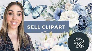 How to create a pack of clipart to sell using AI Midjourney + free floral digital product 