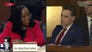 WATCH Sen. Josh Hawley presses Ketanji Brown Jackson on her sentencing of sex crimes