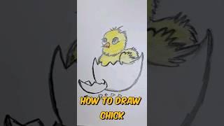 How to draw chick  easy drawing #shorts
