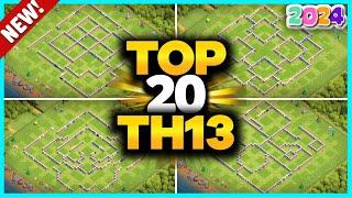 New Best TH13 Base FarmWar Base Link 2024 Top 20 Town hall 13 TrophyDefense BaseClash of clans